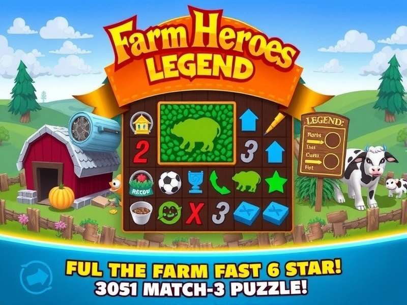 Farm Heroes Legend Match-3 Puzzle
